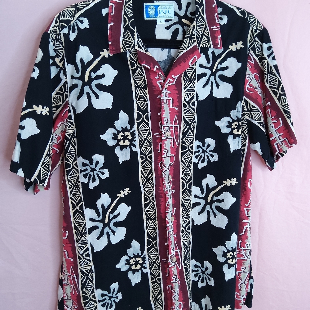 Vtg Men's Hawaiian Shirt RJC Ltd.